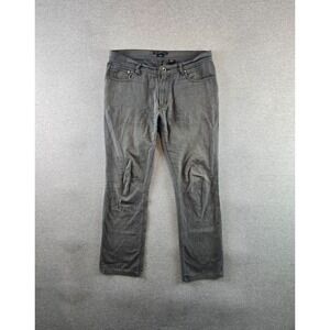 JOHN VARVATOS LUXE Jeans Mens 33 Dark‎ Grey Chevron Bowery Slim Straight Pants